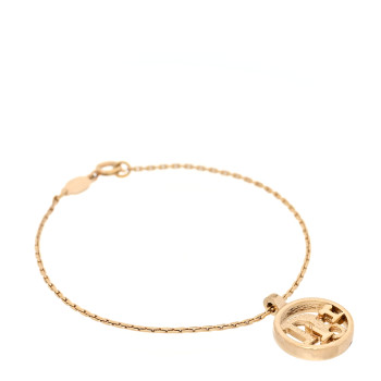 CHRISTIAN DIOR Logo Bracelet Gold