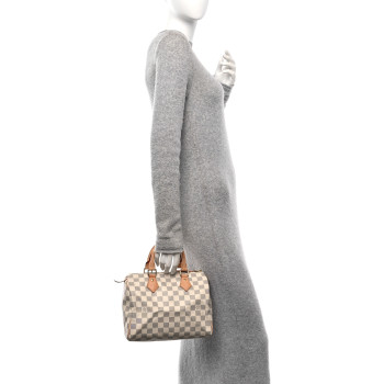 LOUIS VUITTON Damier Azur Speedy 25