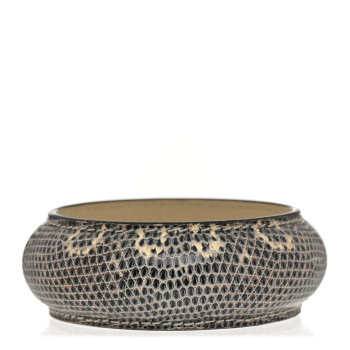 HERMES Lizard Extra Large Astral Bracelet M Ombre White