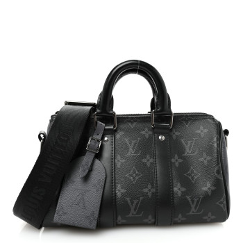 LOUIS VUITTON Reverse Monogram Eclipse Keepall Bandouliere 25