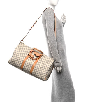 LOUIS VUITTON Damier Azur Keepall Bandouliere 45