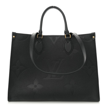 LOUIS VUITTON Empreinte Monogram Giant Onthego MM Black