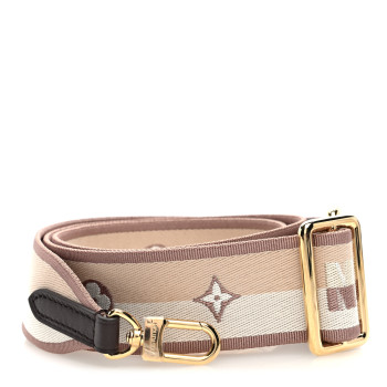 LOUIS VUITTON Jacquard Speedy Bandouliere 20 Shoulder Strap Beige Brown