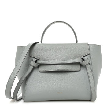 CELINE Grained Calfskin Mini Belt Bag Cloud
