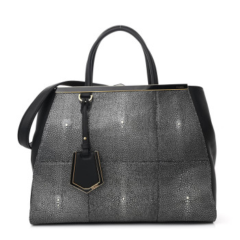 FENDI Stingray Regular 2Jours Tote Black