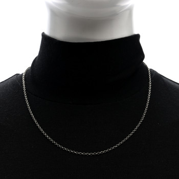 GUCCI Sterling Silver Classic Chain Necklace