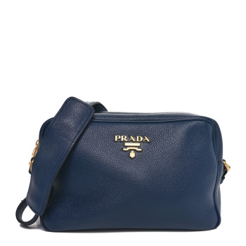 PRADA Vitello Phenix Camera Bag Baltico