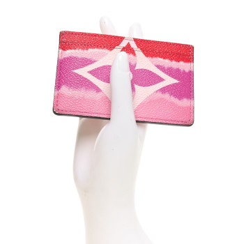 LOUIS VUITTON Monogram Escale Card Holder Rouge