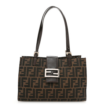 FENDI Zucca Shopping Tote Tobacco