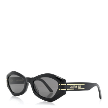 CHRISTIAN DIOR Acetate DiorSignature B1U Butterfly Sunglasses Black