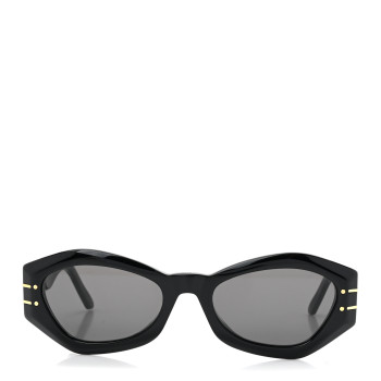 CHRISTIAN DIOR Acetate DiorSignature B1U Butterfly Sunglasses Black