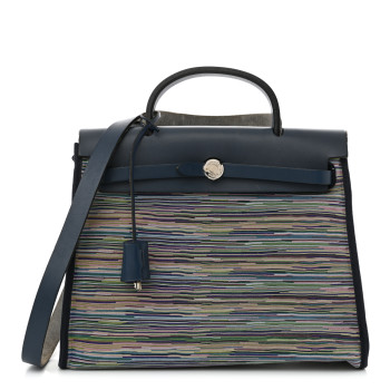 HERMES Barenia Vibrato Herbag 30 PM Indigo