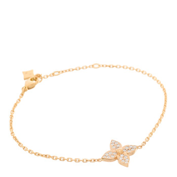 LOUIS VUITTON 18K Pink Gold Diamond Idylle Blossom Bracelet