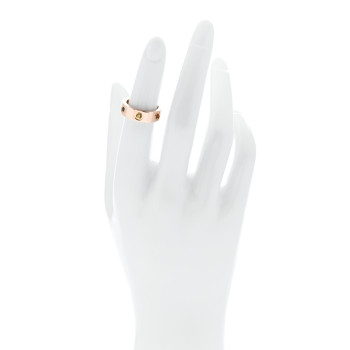 CARTIER 18K Pink Gold Sapphire Garnet Amethyst 5.5mm LOVE Ring 49 5