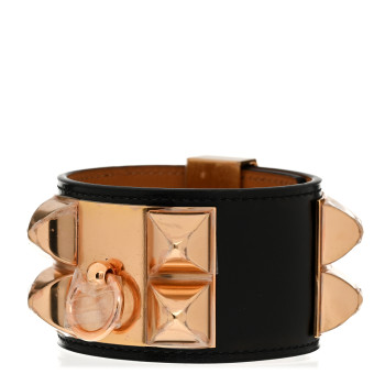 HERMES Box Collier de Chien CDC Bracelet T2 Black