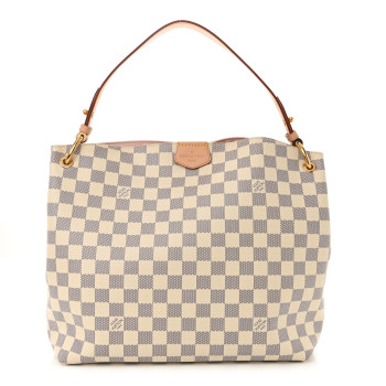 LOUIS VUITTON Damier Azur Graceful PM Rose Ballerine