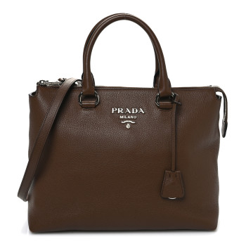 PRADA Vitello Phenix Tote Nocciolo