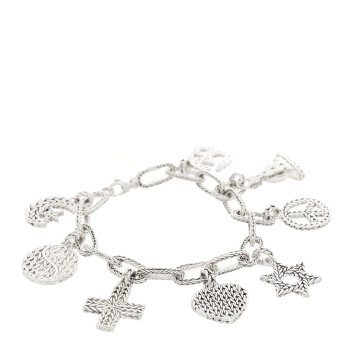 JOHN HARDY Sterling Silver 8 Charm Bracelet