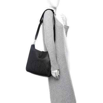 HERMES Epsom Evelyne III PM Black