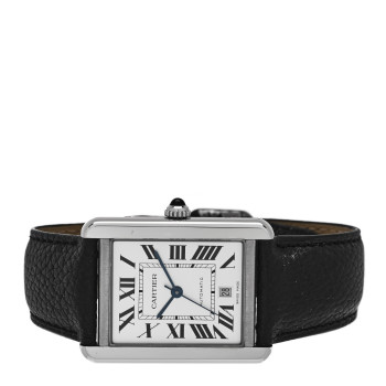 CARTIER Stainless Steel Calfskin 31mm Tank Solo Automatic Watch