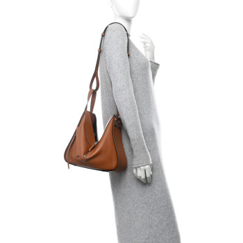 LOEWE Calfskin Small Hammock Shoulder Bag Tan