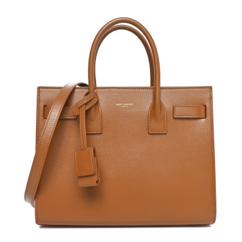 SAINT LAURENT Calfskin Baby Sac De Jour Natural Dark
