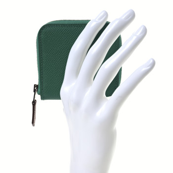 HERMES Epsom Silk'in Coin Purse Vert Jade