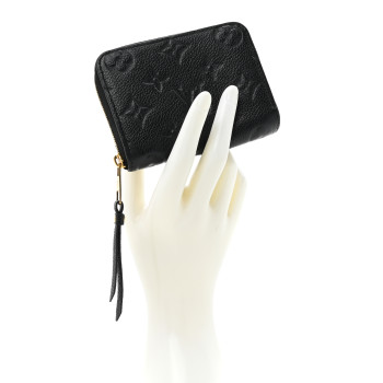 LOUIS VUITTON Empreinte Zippy Coin Purse Black