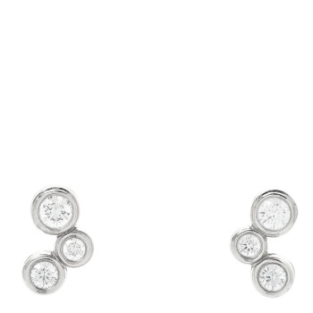 TIFFANY Platinum Diamond Bubbles Stud Earrings