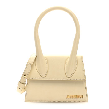 JACQUEMUS Smooth Calfskin Le Chiquito Moyen Ivory