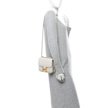 HERMES Chevre Mysore Verso Constance 18 Mushroom Biscuit
