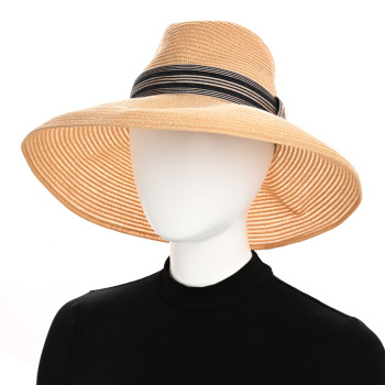 CHRISTIAN DIOR Straw Hat 57 Natural
