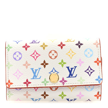 LOUIS VUITTON LV X TM Monogram Multicolor 6 Key Multicles Holder White