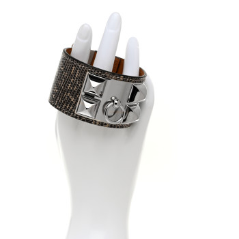 HERMES Lizard Collier De Chien CDC Bracelet T2 Ombre