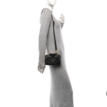 LOUIS VUITTON Empreinte Monogram Nano Speedy Black