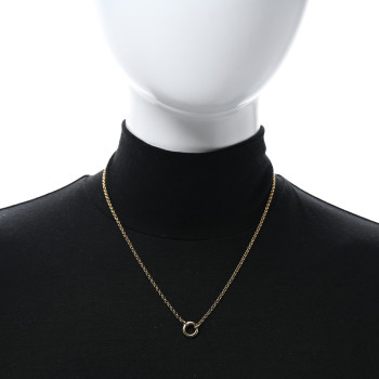 FOUNDRAE 18K Yellow Gold Small Belcher Chain Mini Chubby Annex Link Necklace