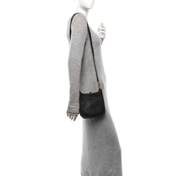 HERMES Taurillon Clemence Evelyne TPM Black