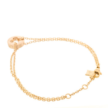 LOUIS VUITTON 18K Rose Gold Empreinte Chain Bracelet