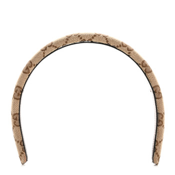 GUCCI Monogram Headband Beige