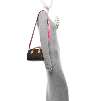 LOUIS VUITTON Monogram Speedy Bandouliere 20 Fuchsia
