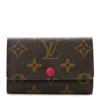LOUIS VUITTON Monogram 6 Key Multicles Holder Fuchsia