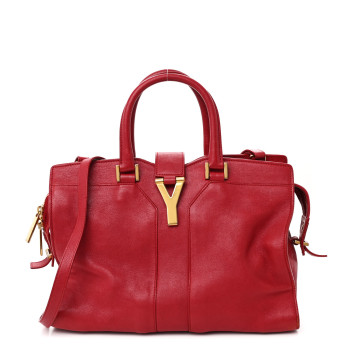 SAINT LAURENT Sheepskin Small Cabas ChYc Rouge Orient