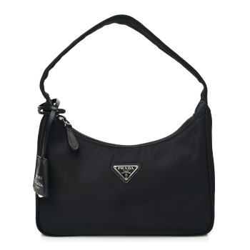 PRADA Tessuto Nylon Mini Re-Edition 2000 Bag Black