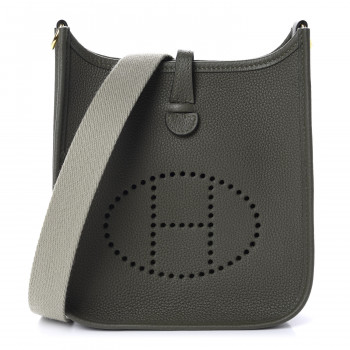 HERMES Taurillon Maurice Amazone Evelyne TPM Vert Olive Sauge