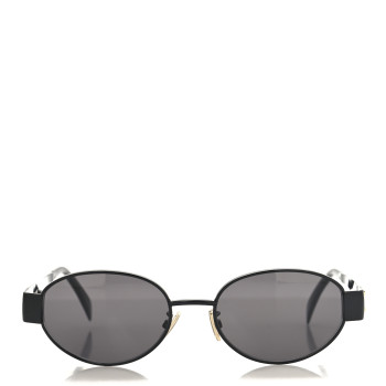 CELINE Metal Triomphe 01 Sunglasses CL40235U Black Smoke