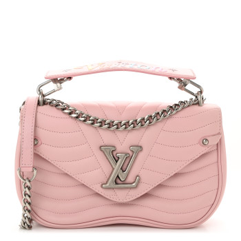 LOUIS VUITTON Calfskin New Wave Chain MM Smoothie Pink