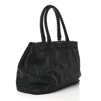 BOTTEGA VENETA Nappa Intrecciato Tote Black