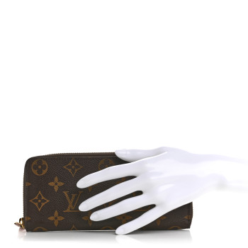 LOUIS VUITTON Monogram Clemence Wallet Rose Ballerine