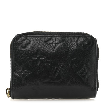 LOUIS VUITTON Empreinte Zippy Coin Purse Black