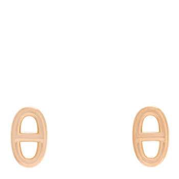 HERMES 18K Rose Gold TPM Farandole Stud Earrings